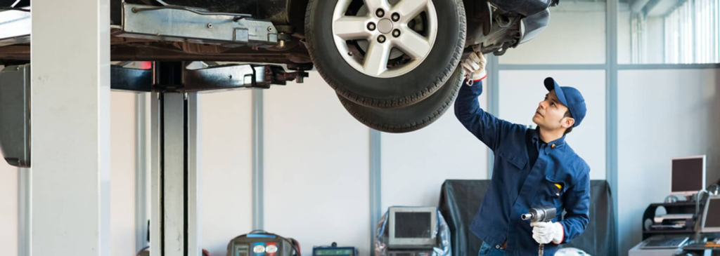 A Toyota technician working on your vehicle near Pleasant Hills, PA