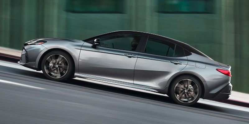 A 2025 Toyota Camry tackling a steep incline in Pleasant Hills, PA
