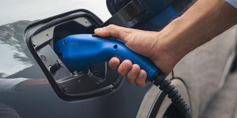 A 2025 Toyota Prius Plug-in Hybrid charging in Pleasant Hills, PA 