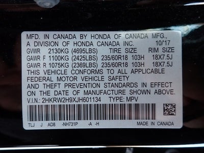 2018 Honda CR-V Touring