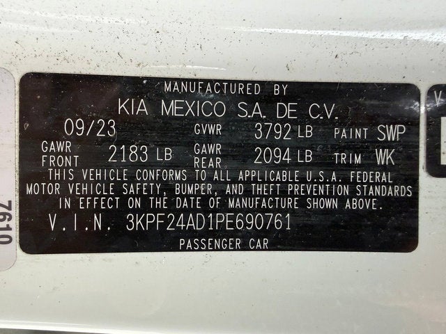 2023 Kia Forte LXS