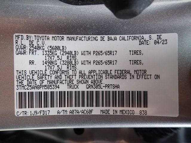 2023 Toyota Tacoma TRD Sport V6