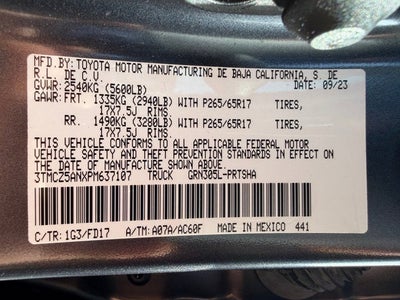 2023 Toyota Tacoma TRD Sport V6