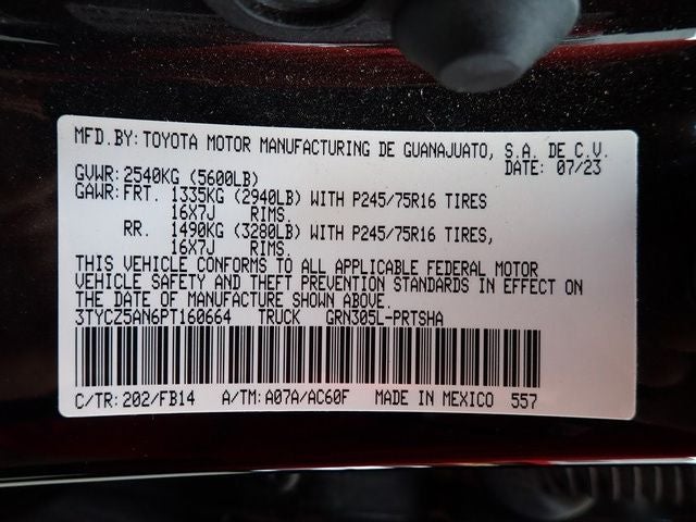 2023 Toyota Tacoma SR V6