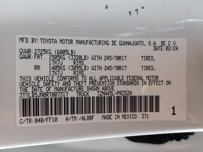 2024 Toyota Tacoma SR5