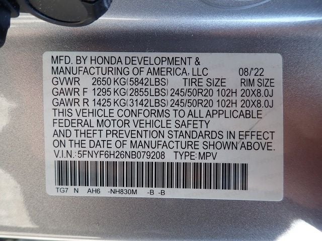 2022 Honda Pilot Special Edition