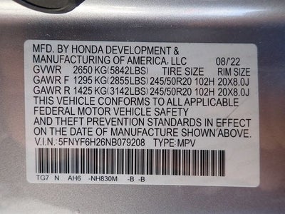 2022 Honda Pilot Special Edition