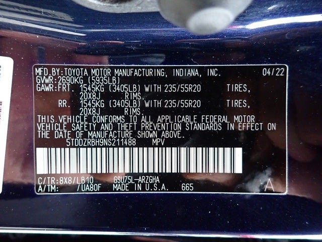 2022 Toyota Highlander Limited