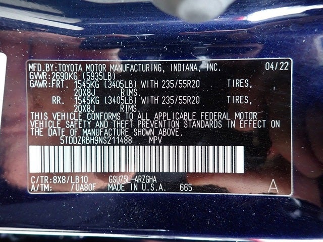 2022 Toyota Highlander Limited