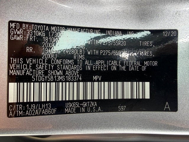 2021 Toyota Sequoia Platinum