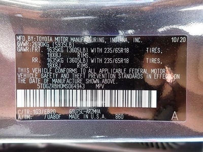 2021 Toyota Highlander XLE