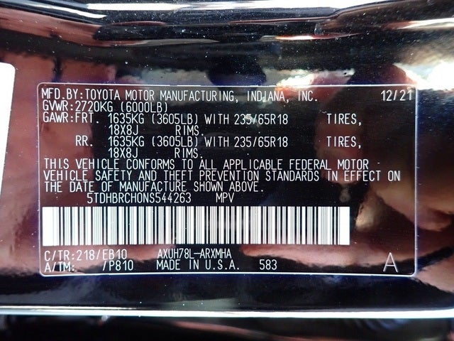 2022 Toyota Highlander Hybrid XLE