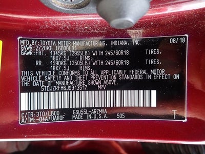 2018 Toyota Highlander XLE