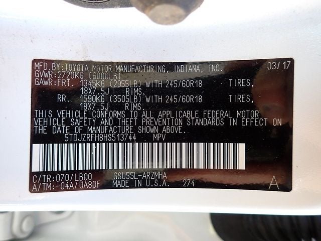 2017 Toyota Highlander Base