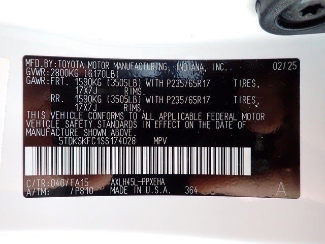 2025 Toyota Sienna LE 8 Passenger