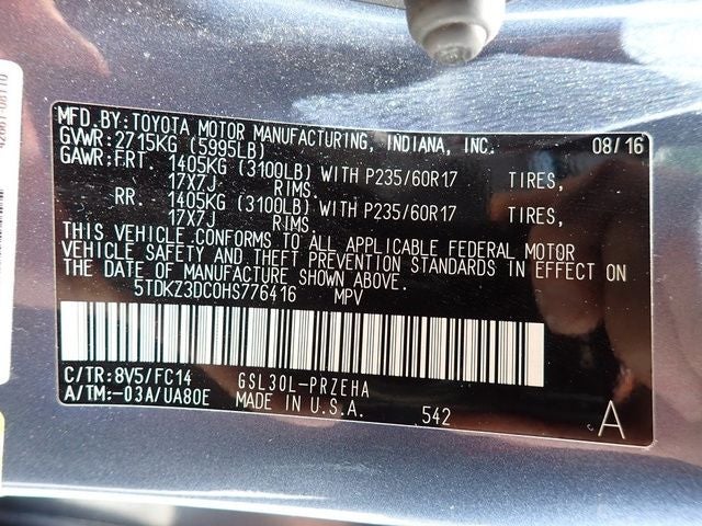 2017 Toyota Sienna LE 8 Passenger