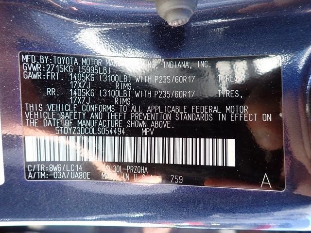 2020 Toyota Sienna XLE