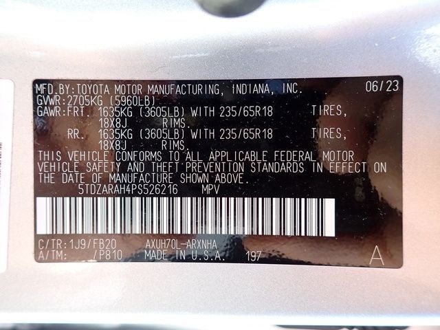 2023 Toyota Highlander Hybrid LE