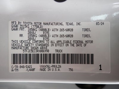 2024 Toyota Tundra Hybrid Limited