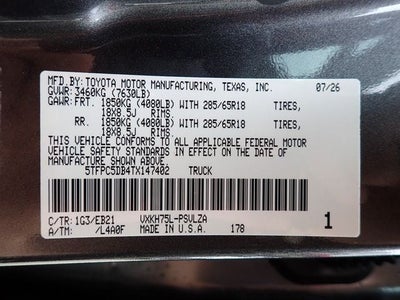 2026 Toyota Tundra Hybrid TRD Pro