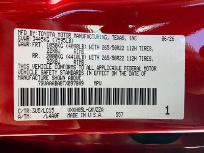 2026 Toyota Sequoia Capstone