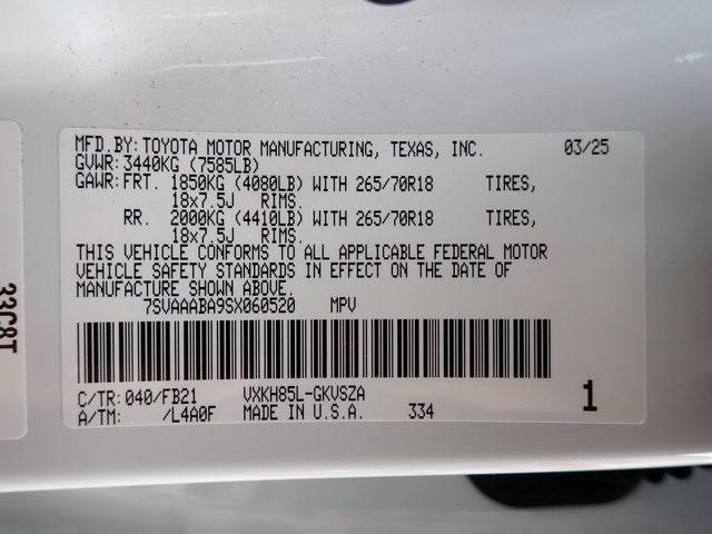 2025 Toyota Sequoia SR5