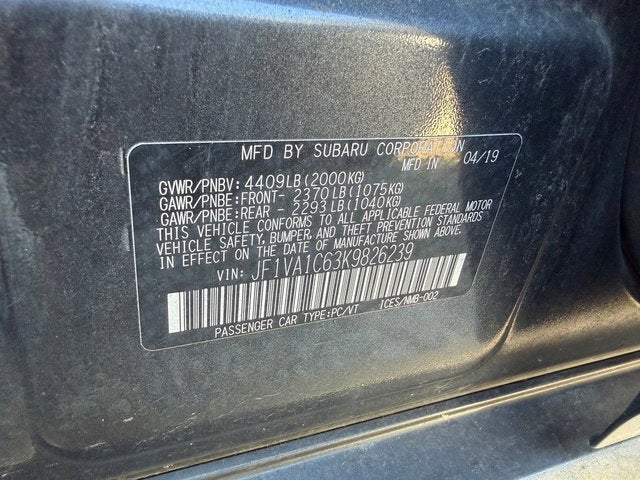 2019 Subaru WRX Premium