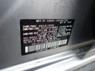 2019 Subaru Crosstrek 2.0i Limited