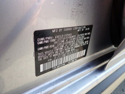 2019 Subaru Crosstrek 2.0i Limited