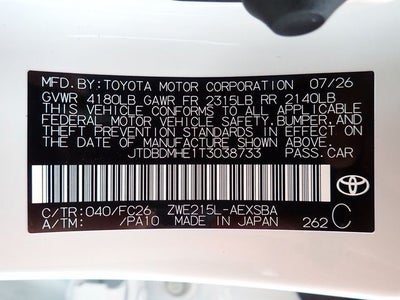 2026 Toyota Corolla Hybrid SE