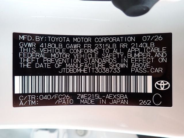 2026 Toyota Corolla Hybrid SE