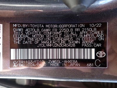 2022 Toyota Prius LE AWD-e