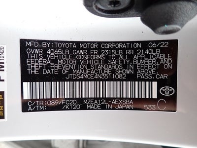 2022 Toyota Corolla SE