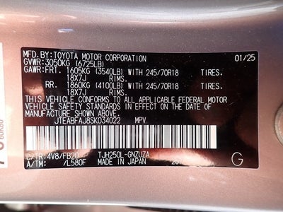 2025 Toyota Land Cruiser 1958