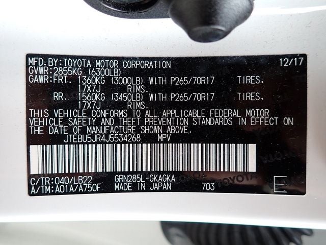 2018 Toyota 4Runner Base