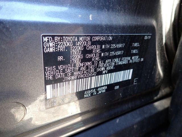 2019 Toyota RAV4 Hybrid XLE