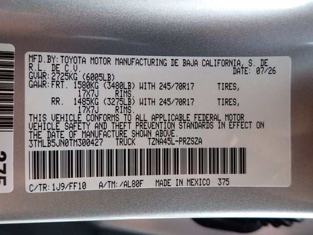 2026 Toyota Tacoma SR5