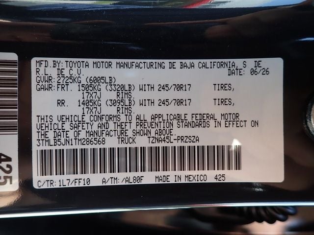 2026 Toyota Tacoma SR5