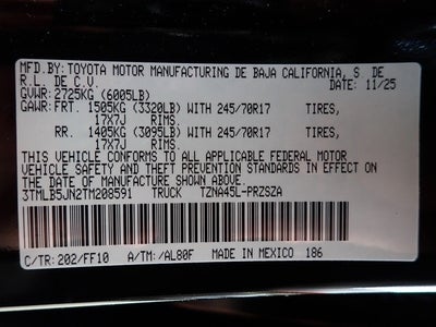 2026 Toyota Tacoma SR5