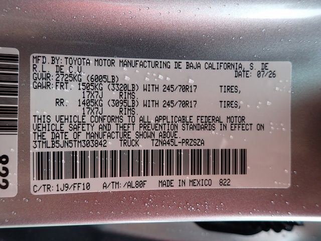 2026 Toyota Tacoma SR5