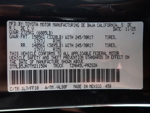 2026 Toyota Tacoma SR5