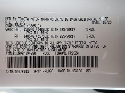 2025 Toyota Tacoma TRD Off-Road