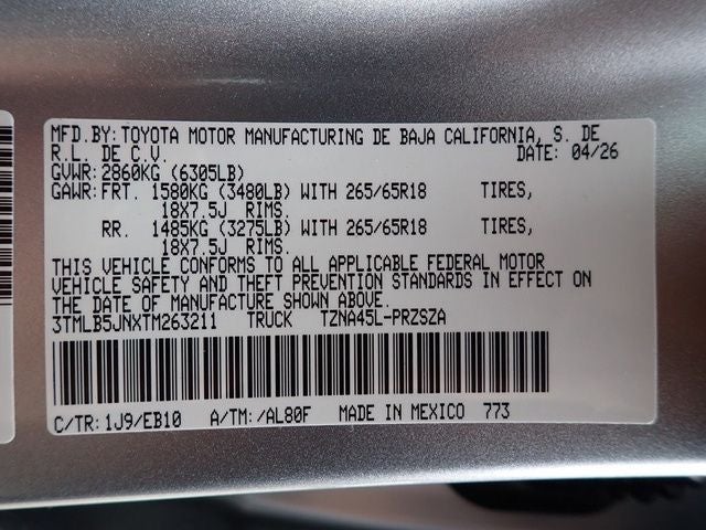 2026 Toyota Tacoma Limited