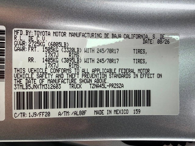 2026 Toyota Tacoma SR5
