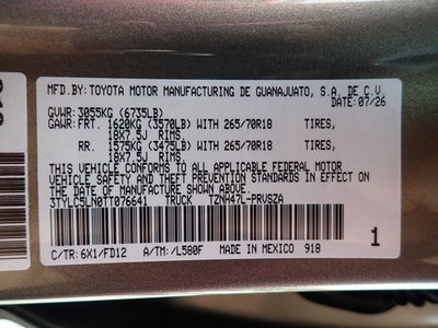 2026 Toyota Tacoma i-FORCE MAX Tacoma TRD Off-Road