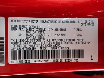 2026 Toyota Tacoma i-FORCE MAX Tacoma Limited