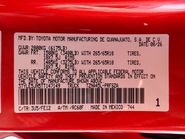 2026 Toyota Tacoma TRD Sport