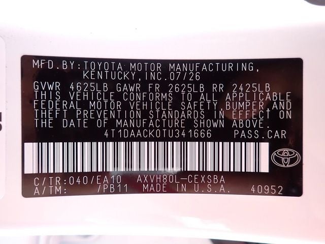 2026 Toyota Camry SE