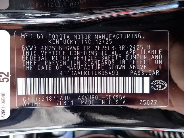 2026 Toyota Camry SE