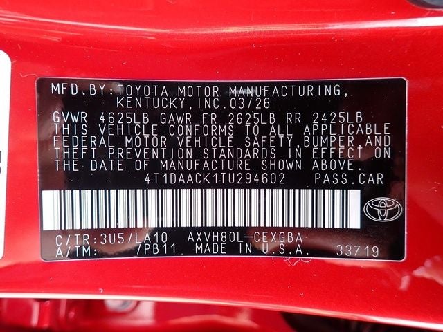 2026 Toyota Camry XLE